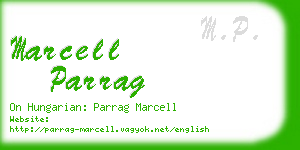 marcell parrag business card